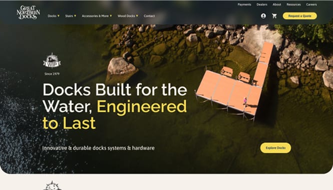 Great Northern Docks website screenshot