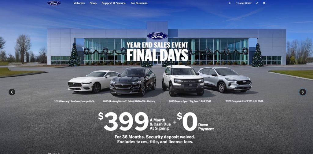10 Surprising Examples Of Bad Website Design In 2026 1 Ford website screenshot