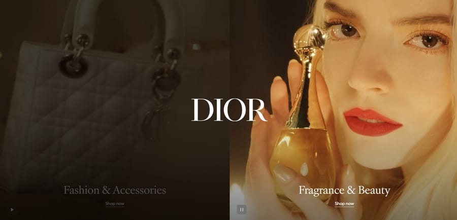20 Eye-Catching Fashion Website Designs For 2025 12 Dior website screenshot