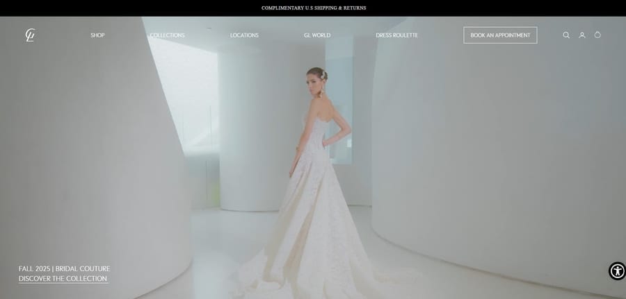 20 Eye-Catching Fashion Website Designs For 2025 1 Galia Lahav website screenshot