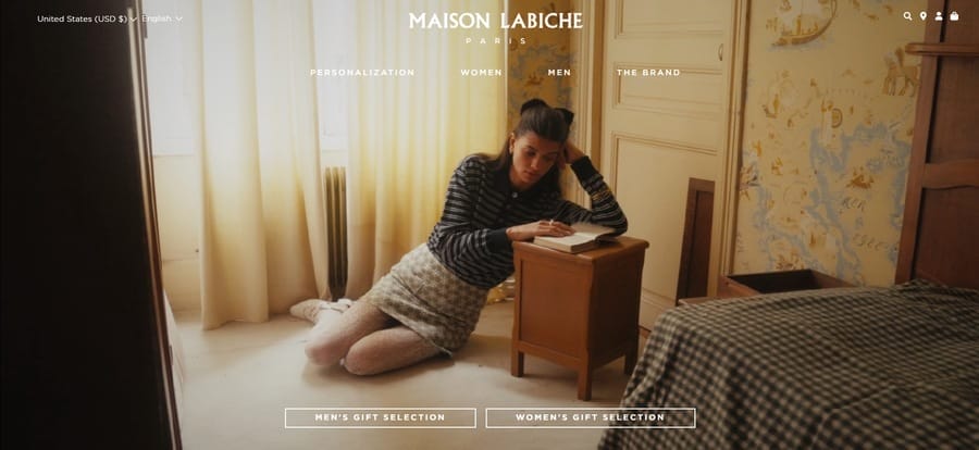 20 Eye-Catching Fashion Website Designs For 2025 6 Maison Labiche website screenshot