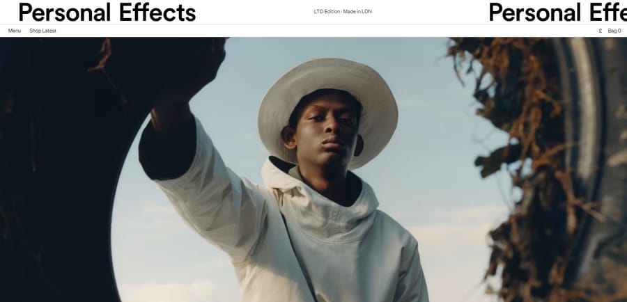20 Eye-Catching Fashion Website Designs For 2025 10 Personal Effects website screenshot