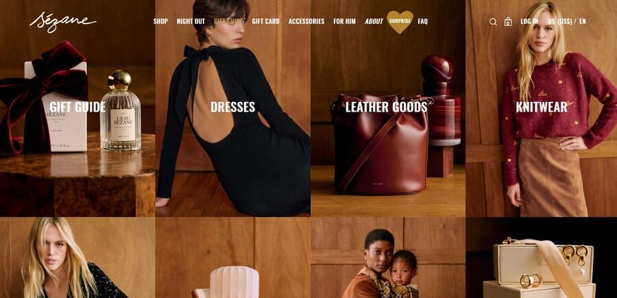 20 Eye-Catching Fashion Website Designs For 2025 2 Sézane website screnshot