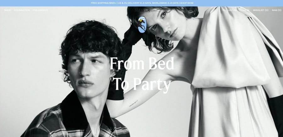 20 Eye-Catching Fashion Website Designs For 2025 13 The Sleeper website screenshot