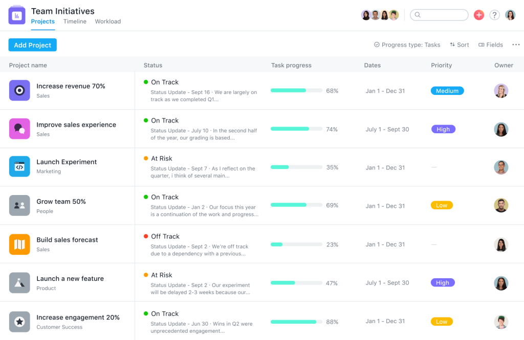 The Future Of Web Design: 15 Trends & Predictions Till 2030 12 Asana platform screenshot