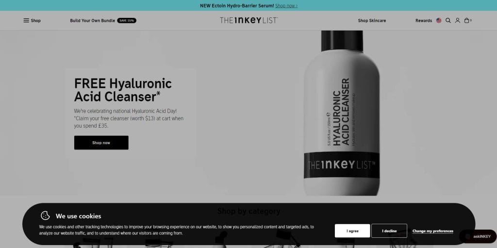 The Future Of Web Design: 15 Trends & Predictions Till 2030 8 The Inkey List website screenshot