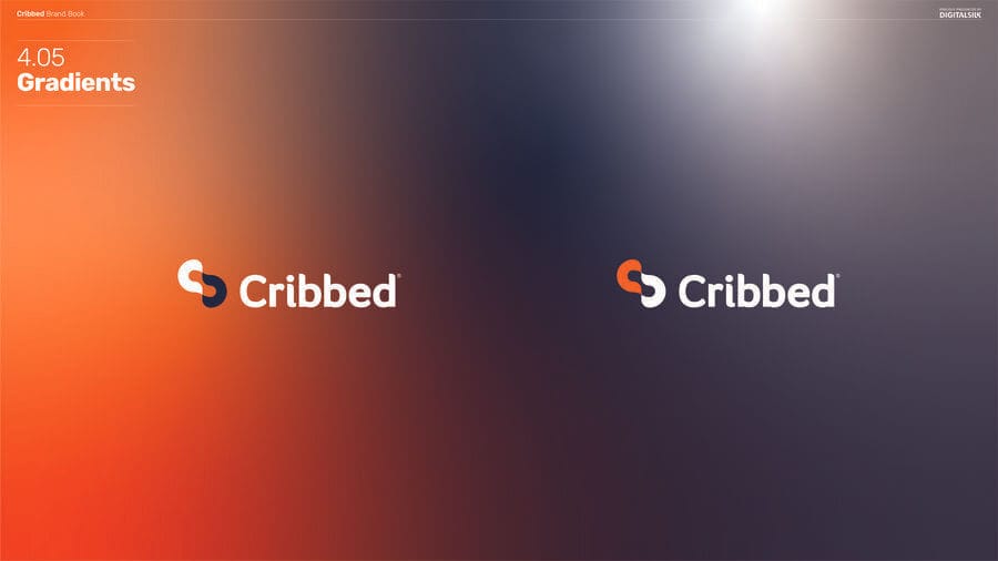Innovative Gradient Design: Top Examples & Best Practices For Your Business 13 A gradient design from Cribbed's brand book