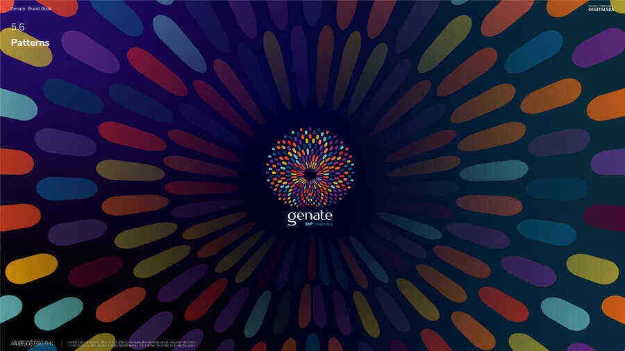 Innovative Gradient Design: Top Examples & Best Practices For Your Business 10 A gradient design from Genate's brand book