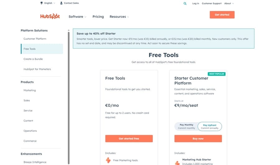 16 Growth Marketing Strategies That Grow ROI 4 Image showing HubSpot's free tools