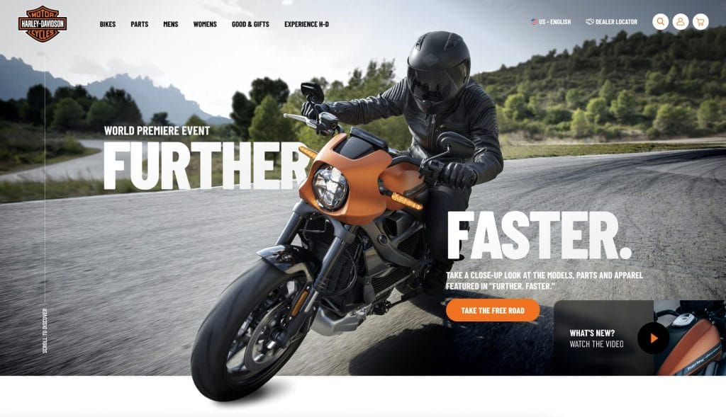 Revamping The Harley-Davidson Online Experience: A Digital Silk Before & After Case Study 4 harley davidson case study digital silk hero section