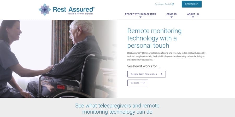 Top 10 Healthcare Website Design Examples For 2026 10 Rest Assured website screenshot