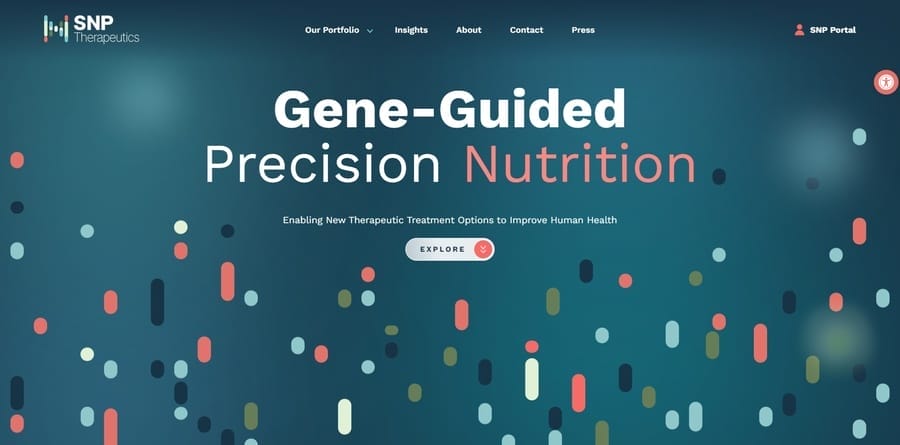 Top 10 Healthcare Website Design Examples For 2026 15 SNP Therapeutics website screenshot