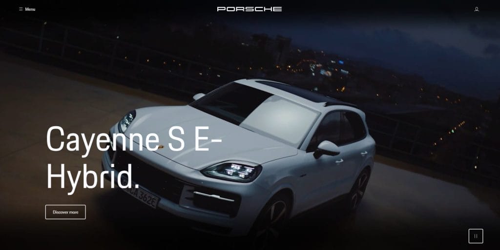 High-End Website Design: Key Elements, Benefits & Top Examples For 2026 10 Porsche website screenshot
