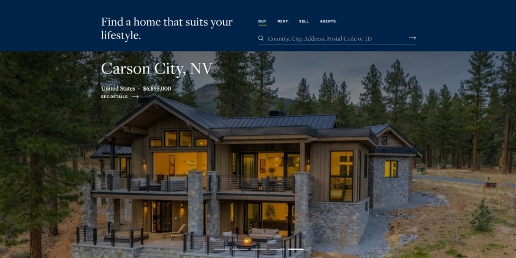 High-End Website Design: Key Elements, Benefits & Top Examples For 2026 8 Sotheby’s International Realty website screenshot