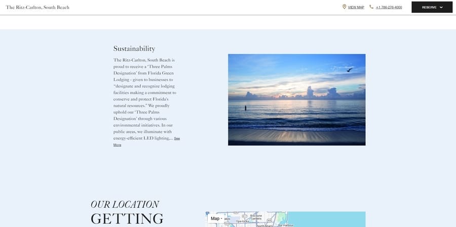 How To Build Brand Loyalty Among Miami Consumers 3 Ritz-Carlton website screenshot