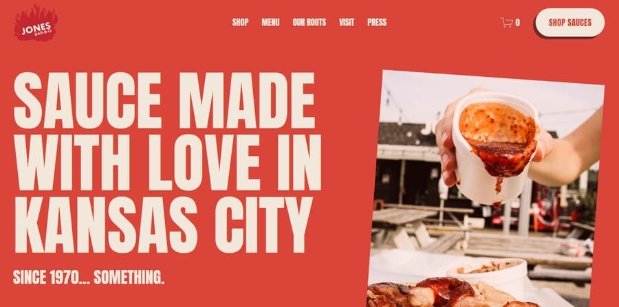 How To Design A Website That Converts: 2026 Secrets & Tips 2 Jones BAR-B-Q website screenshot