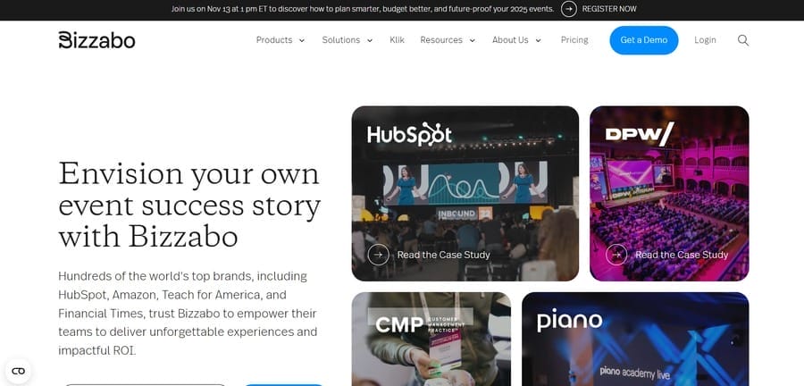 How To Design A Website That Converts: 2026 Secrets & Tips 6 Bizzabo website screenshot