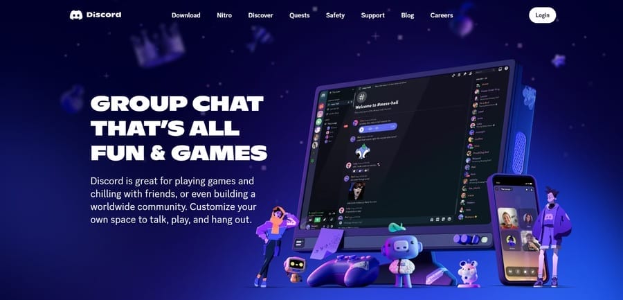 How To Design A Website That Converts: 2026 Secrets & Tips 7 Discord website screenshot