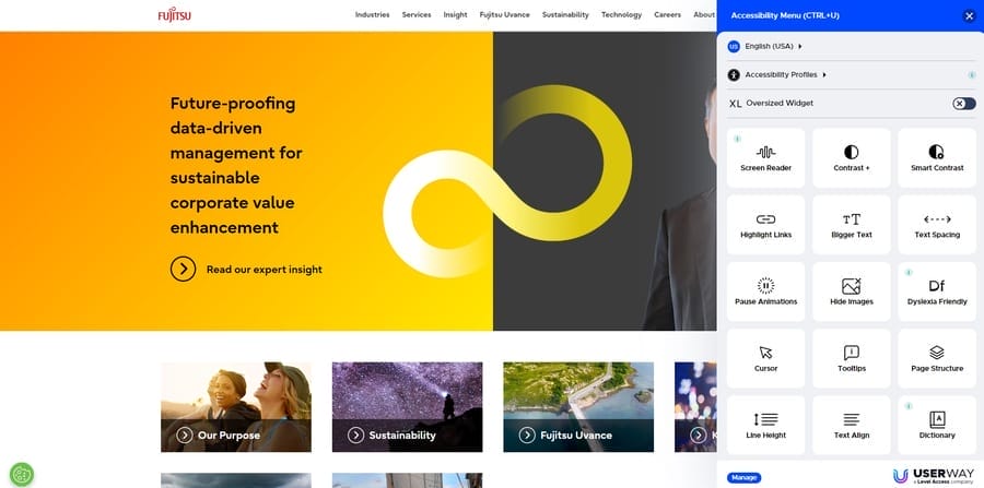 How To Increase Online Sales In 30 Days Through Web Design 11 Fujitsu website screenshot