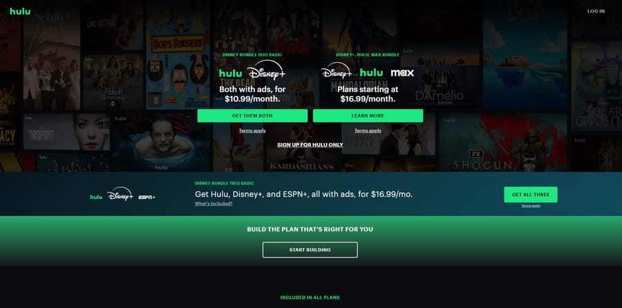 How To Increase Online Sales In 30 Days Through Web Design 5 Hulu website screenshot