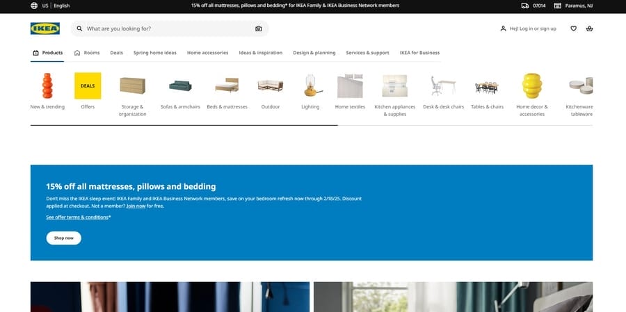 How To Increase Online Sales In 30 Days Through Web Design 3 IKEA website screenshot