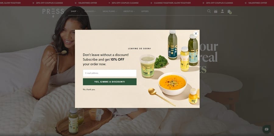 How To Increase Online Sales In 30 Days Through Web Design 10 Press Healthfoods website screenshot