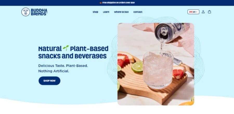 How To Make An Interactive Website In 2026: Best Practices & Examples 9 an example of an interactive website by digital silk: buddhabrands.ca