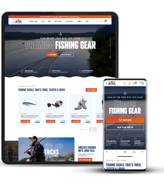 JH Tackle Mobile Design