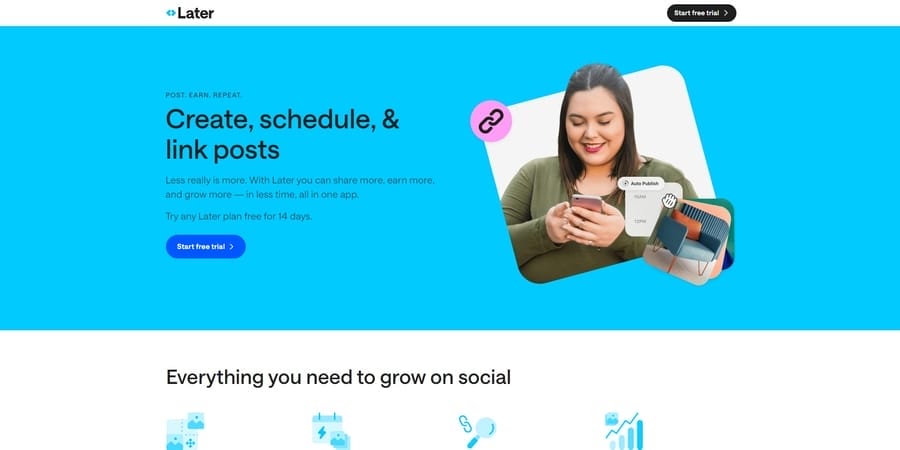 11 Best Practices, Examples & Lead Generation Strategies 3 Later website screenshot