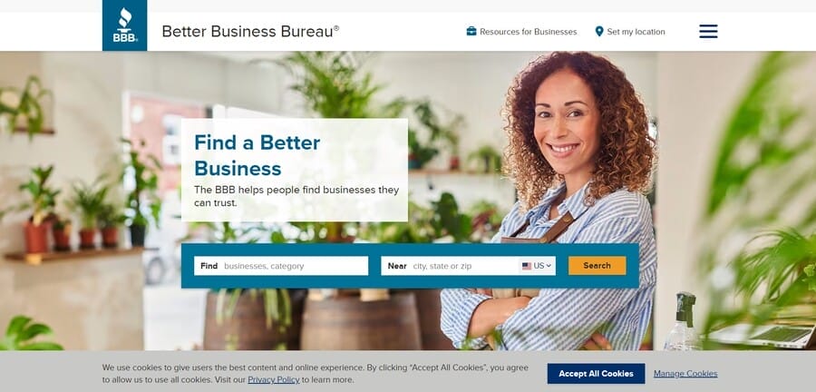 10 Local SEO Strategies Every California Business Needs 3 Better Business Bureau website screenshot