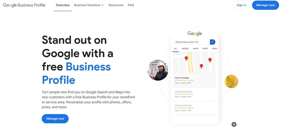 10 Local SEO Strategies Every California Business Needs 1 Google Business website screenshot