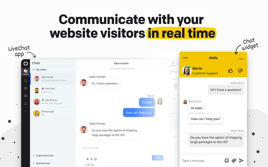 15 Best Magento Extensions To Grow Your Brand Online In 2025 12 Advert of features for LiveChat