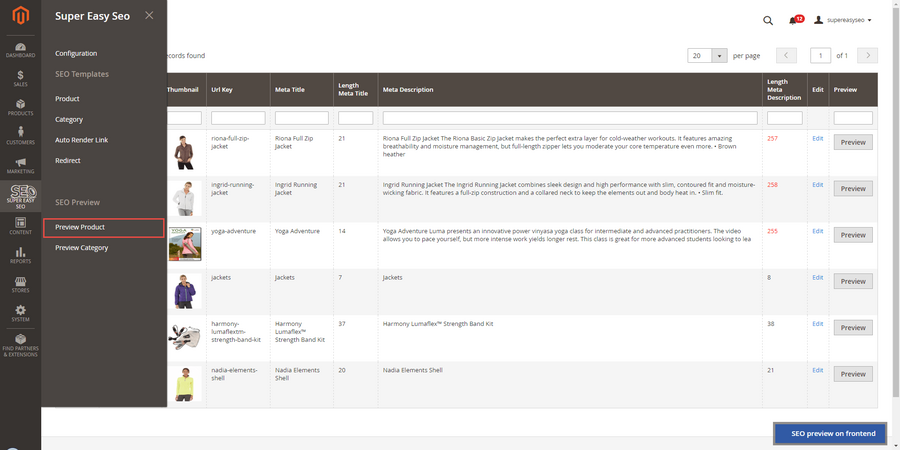 15 Best Magento Extensions To Grow Your Brand Online In 2025 5 Magenest's super easy SEO extension demo screenshot
