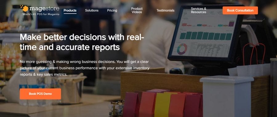 15 Best Magento Extensions To Grow Your Brand Online In 2025 2 Magestore POS' website homepage