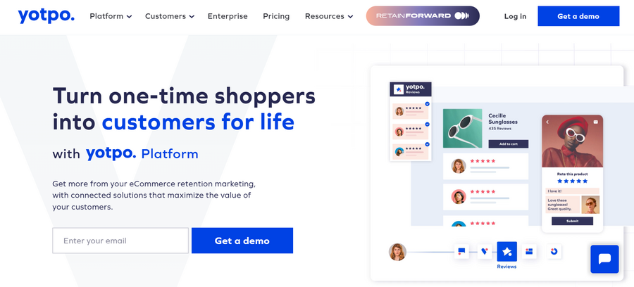 15 Best Magento Extensions To Grow Your Brand Online In 2025 13 A screenshot of Yotpo's website homepage