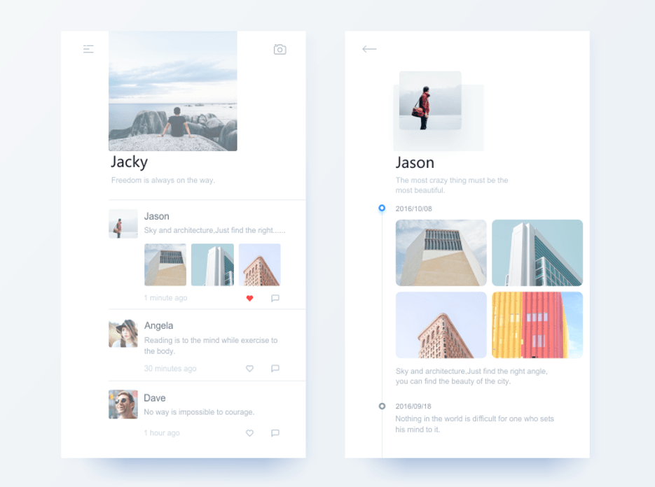 How To Speed Up A Mobile Site In 5 Steps + Tools To Run Mobile Site Speed Tests 3 Two mobile designs go side-by-side to show a lightweight mobile design