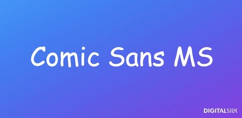 The 15 Most Hated Fonts Of All Time 1 An image showing what the Comic Sans font looks like.