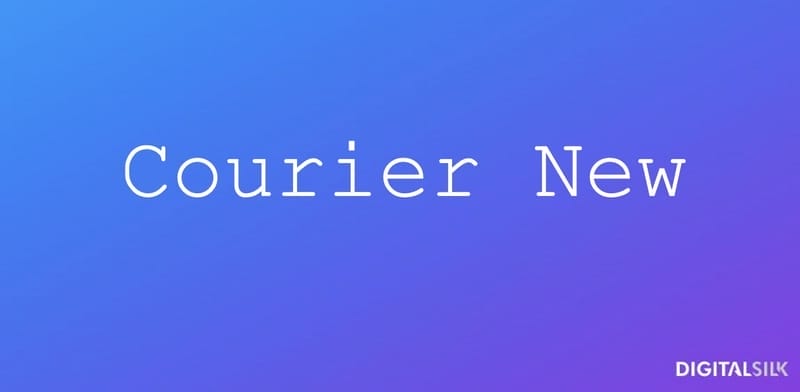 The 15 Most Hated Fonts Of All Time 14 An image showing what the Courier New font looks like.