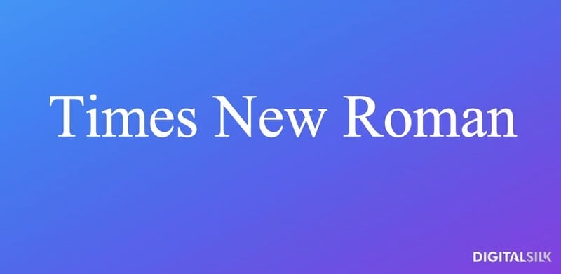The 15 Most Hated Fonts Of All Time 4 An image showing what the Times New Roman font looks like.