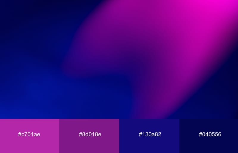 These Are The 20 Best Neon Color Palettes For Impressive Designs 14 Magenta and blue color gradient