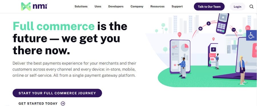 7 Best Online Payment Solutions For eCommerce Business Owners 4 NMI's website homepage
