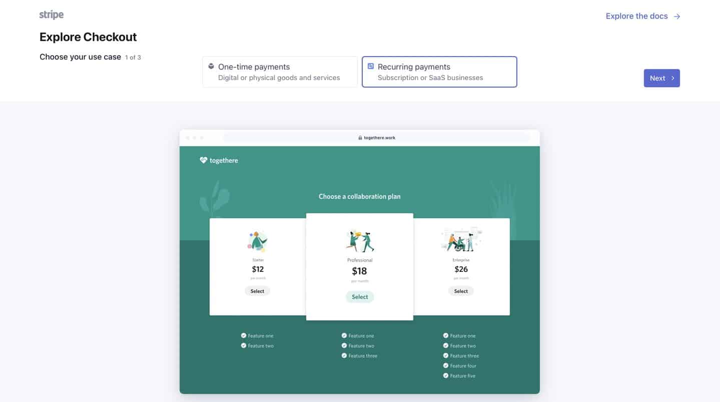 Magento Payment Gateway Integration 101: Secure Transactions For Your eStore 6 A screenshot of Stripe's recurring payments feature
