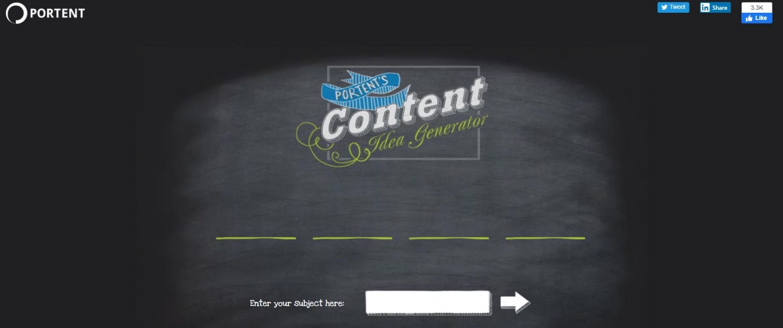 25 Ways To Generate Content Ideas For Higher Rankings On Google 4 Portent content idea generator screenshot