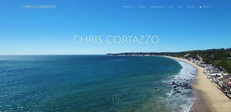 20 Best Real Estate Branding Ideas 5 Chris Cortazzo website screenshot