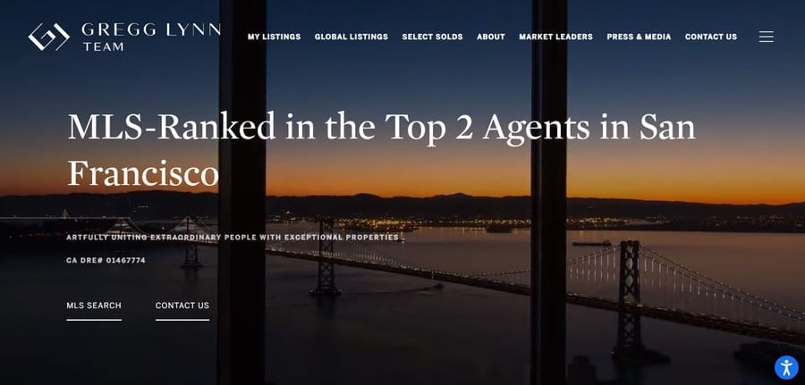 20 Best Real Estate Branding Ideas 2 Gregg Lynn website screenshot