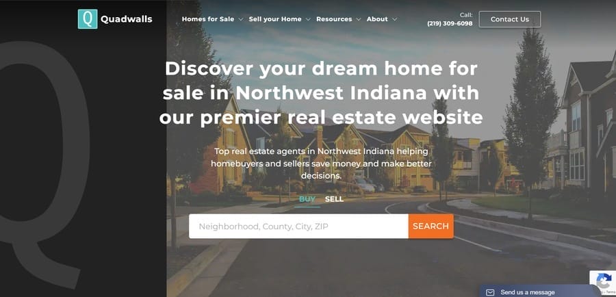 20 Best Real Estate Branding Ideas 11 Quadwalls website screenshot