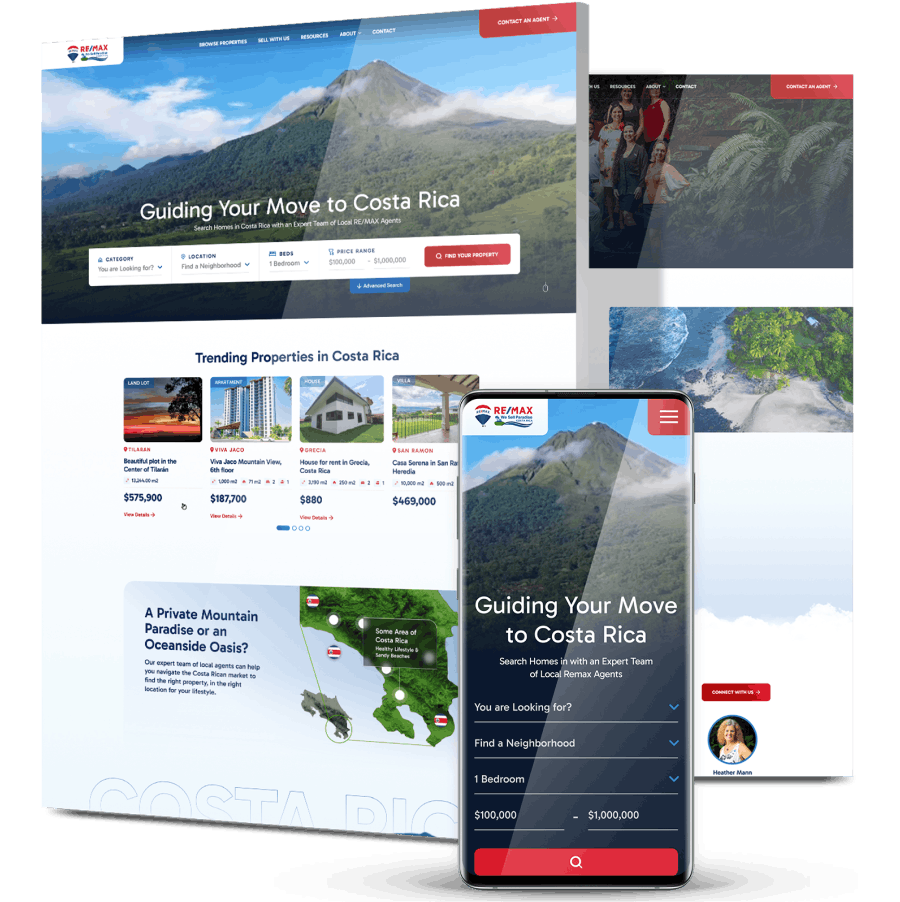 Real estate web design Remax featured image