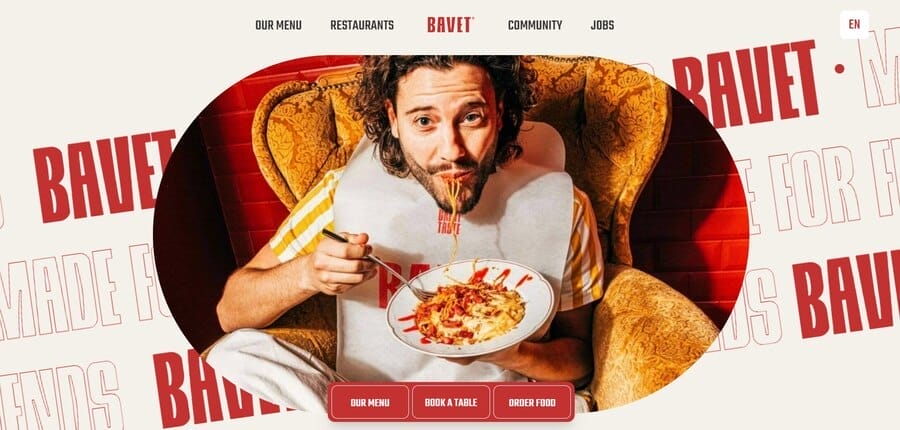 15 Best Restaurant Website Designs In 2025 7 Bavet website screenshot