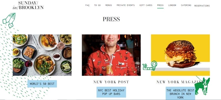 15 Best Restaurant Website Designs In 2025 11 rsz sunday in brooklyn restaurant restaurant website designs