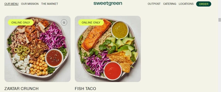 15 Best Restaurant Website Designs In 2025 10 rsz sweetgreen restaurant